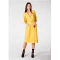 Mustard Closet Wrap Belted Dress